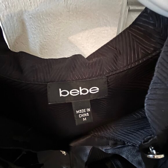 Bebe Black Blouse - Picture 2 of 4